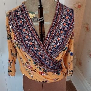 Loveapella boho surplice top